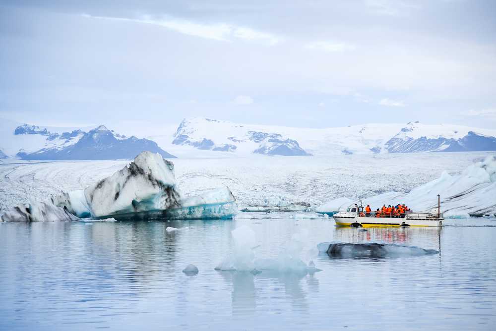 Sailing On a Boat in Iceland