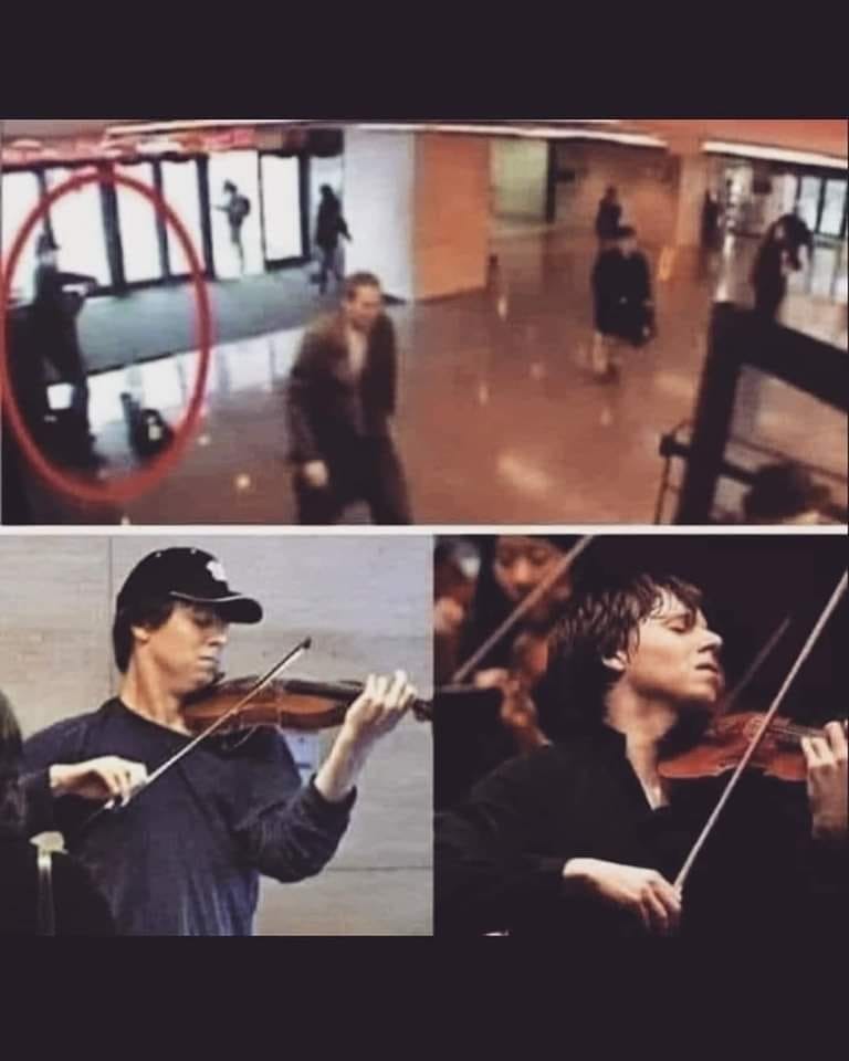 My brother played the violin. Скрипач в метро Джошуа Белл. Джошуа Белл в метро социальный эксперимент. Джошуа Белл скрипачи США. Джошуа Белл играет перед входом в метро.
