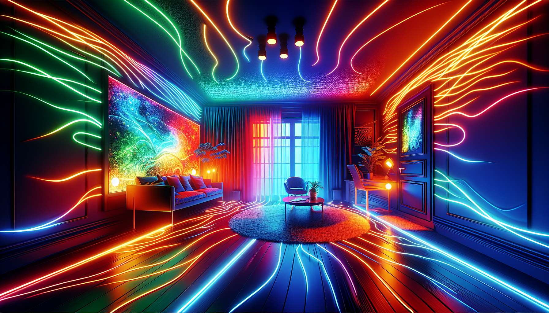 Colorful Dalattin LED Strip Lights for room décor