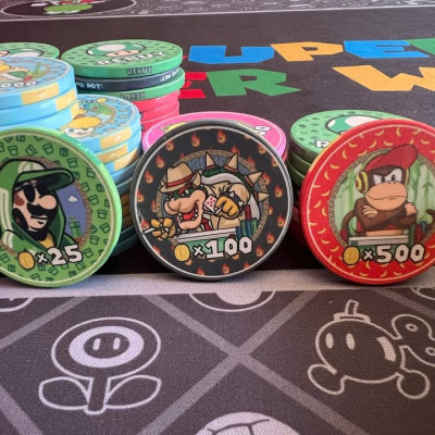 Super Mario Casino Chips Ceramic Poker Set 600 Profile Picture