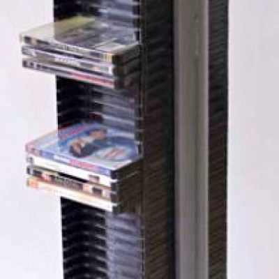 Sharper Image "DVD" Power Tower 80 Motorized Media Storage Organizer with Light Profile Picture