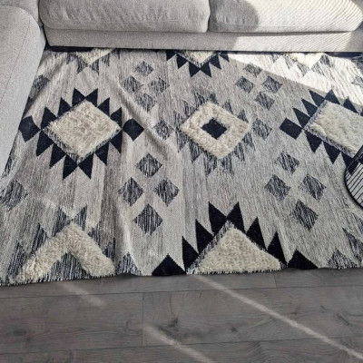IKEA TANNISBY Rug, flatwoven, handmade/gray black Profile Picture