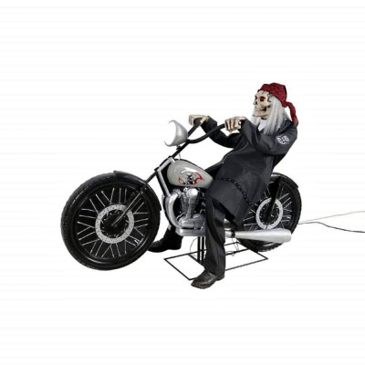 Animated Biker Skeleton Reaper on Motorcycle Halloween Prop Profile Picture