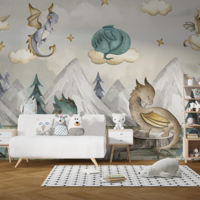 Fantasy World Dragon Wallpaper Mural Profile Picture